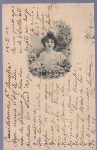 Postais: TARJETA POSTAL ANTIGUA DE MUJERES. REVERSO NO DIVIDIDO.