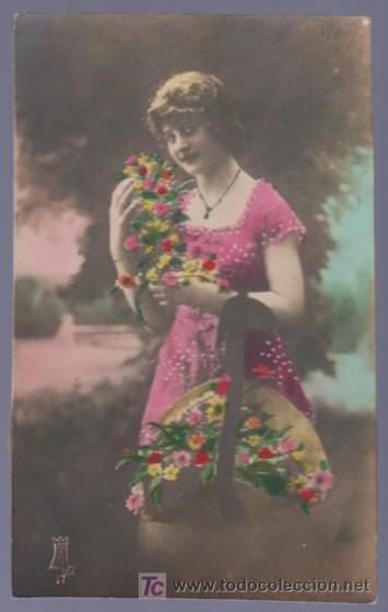 Postais: TARJETA POSTAL ANTIGUA DE MUJERES.