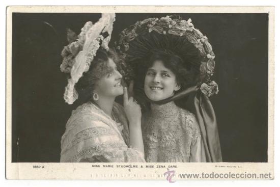 Postais: Actrices Marie Studholme y Zena Dare