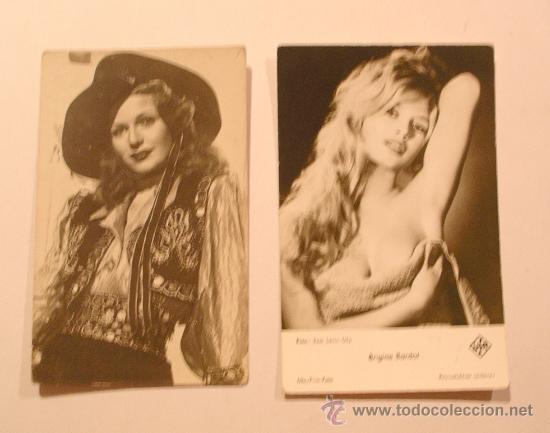 Postales: Rita Haywort en Gilda y Brigitte Bardot - Foto 1