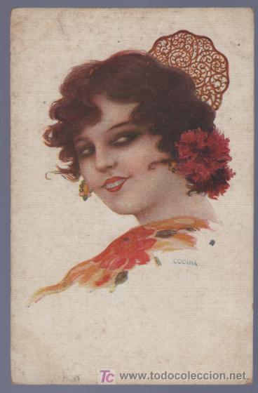 Postais: TARJETA POSTAL ANTIGUA DE MUJERES.