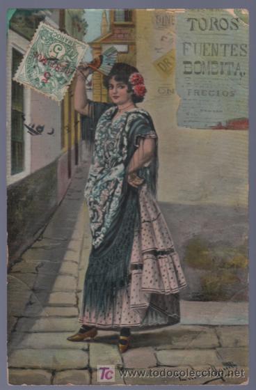 Postais: TARJETA POSTAL ANTIGUA DE MUJERES.