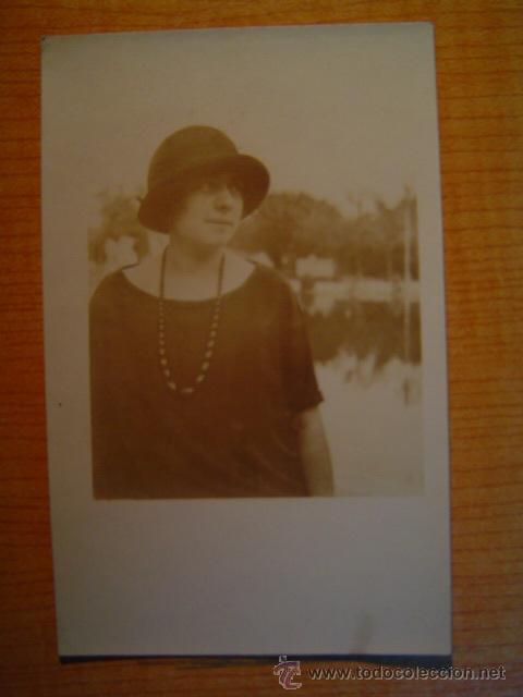 POSTAL MUJER  ESCRITA EN EL A&Ntilde;O 1924