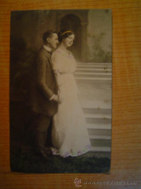 Postais: POSTAL PAREJA P.F. B ESCRITA EN EL A&Ntilde;O 1913