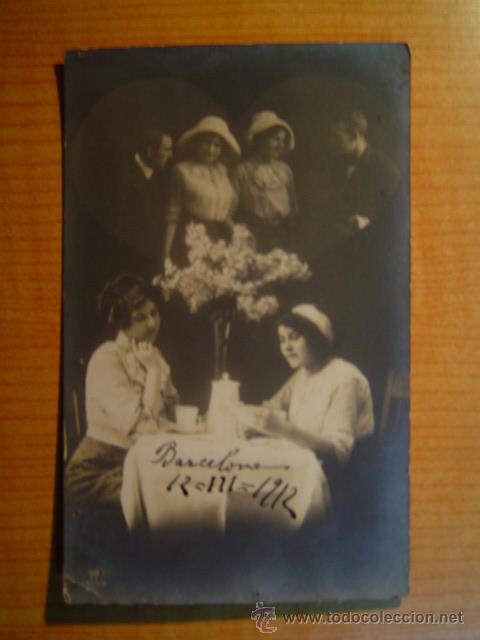 Postales: POSTAL MUJERES PAREJAS ESCRITA EN EL A&Ntilde;O 1912
