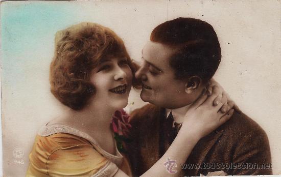 Postales: postal.- pareja romantica.- ed. francesa .- a&ntilde;os veinte.- circulada
