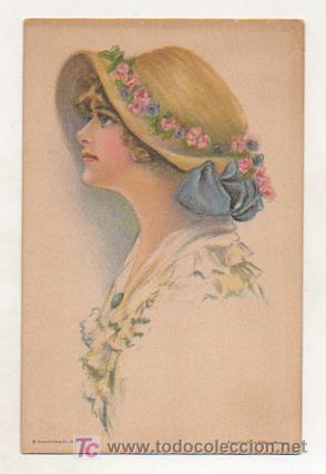 Postales: POSTAL ILUSTRADA. MUJER. - Foto 1
