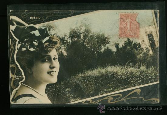 Cartoline: Postal romantica antigua a&ntilde;o 1900 - 1920 aprox.