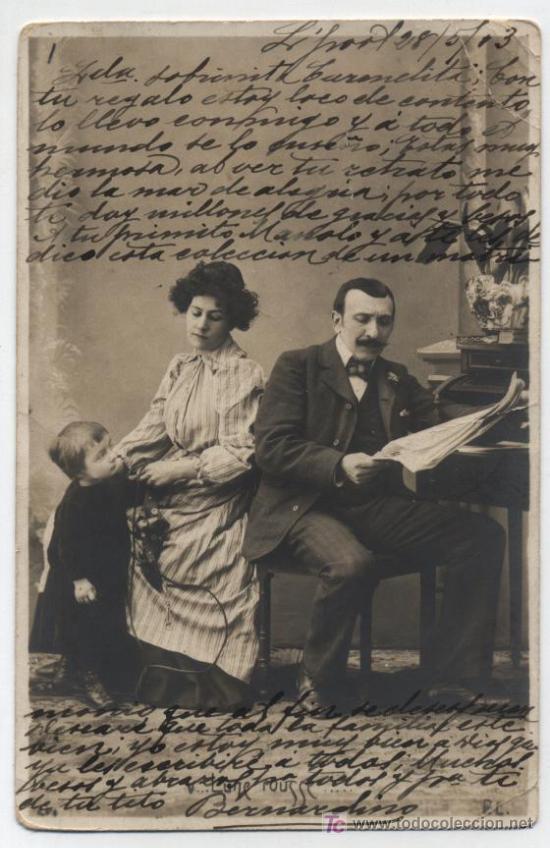 Postales: Lune Pousse. Postal francesa. Fechada en 1903. - Foto 1