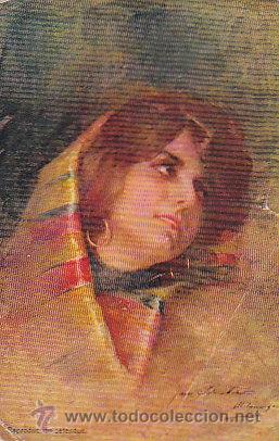 Cartoline: chica, de rayado continuo circulada (ver dorso)