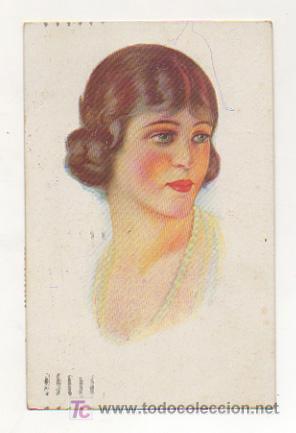 Postales: POSTAL ILUSTRADA. MUJER. - Foto 1