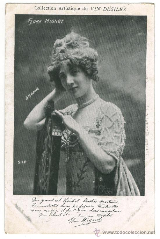 Postales: Actriz MIGNOT, Flore_Vin D&eacute;siles - Foto 1