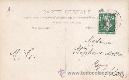 Postales: postal rom&aacute;ntica, circulada en 1908 - Foto 2