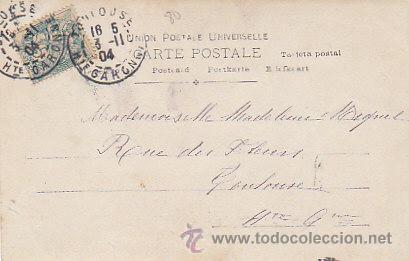 Postales: postal rom&aacute;ntica, circulada en 1904 - Foto 2