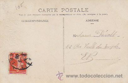Postales: postal rom&aacute;ntica circulada en 1908 (ver dorso) - Foto 2