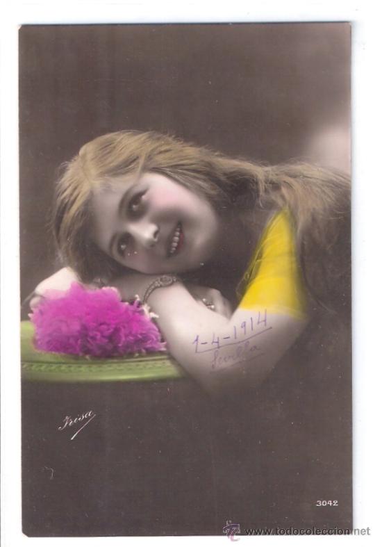 Postais: TARJETA POSTAL ANTIGUA DE MUJER. IRISA N&ordm;3042.