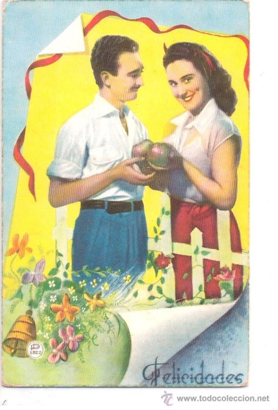 Postais: TARJETA POSTAL ANTIGUA DE PAREJAS. N&ordm;1922. P.D.