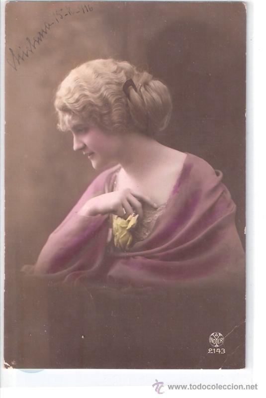 Postais: TARJETA POSTAL ANTIGUA DE MUJER. N&ordm;2143, A. NOYER. PARIS..