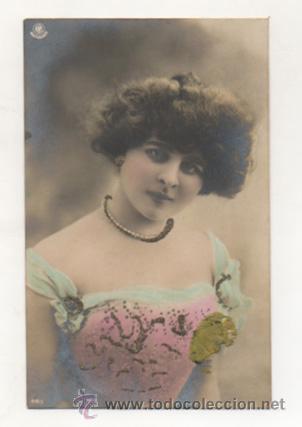 Cartoline: POSTAL FOTOGR&Aacute;FICA CON RETRATO DE MUJER. (REVERSO SIN DIVIDIR). &iquest;CUPLETISTA?