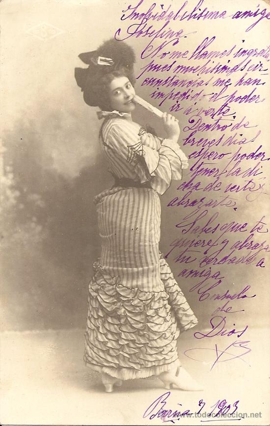 Postais: PRECIOSA POSTAL FECHADA EN 1903 *DORSO SIN DIVIDIR*