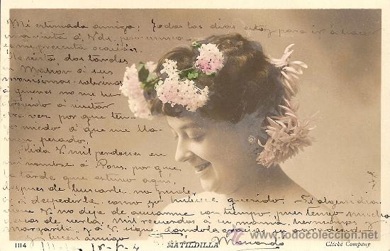 Postais: PRECIOSA POSTAL ESPA&Ntilde;OLA (Fechada en 1904) DORSO SIN DIVIDIR
