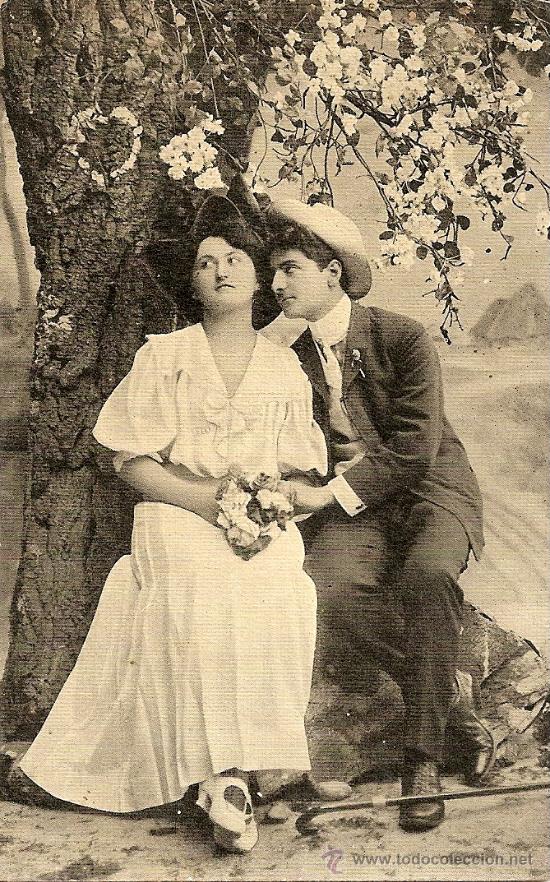 Cartoline: ANTIGUA POSTAL ROMANTICA (Principios 1900)