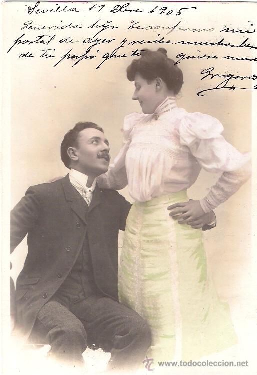 Postais: TARJETA POSTAL ANTIGUA DE GALANTES Y MUJERES. N&ordm; 900.