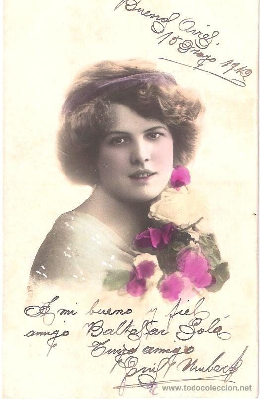 Postais: TARJETA POSTAL ANTIGUA DE GALANTES Y MUJERES.