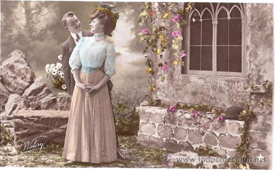 Postkarten: TARJETA POSTAL ANTIGUA DE GALANTES Y MUJERES. N&ordm; 3212, EDC. V.B.C.