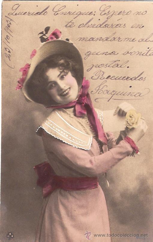 Postkarten: TARJETA POSTAL ANTIGUA DE GALANTES Y MUJERES. EDC. S.B.M.