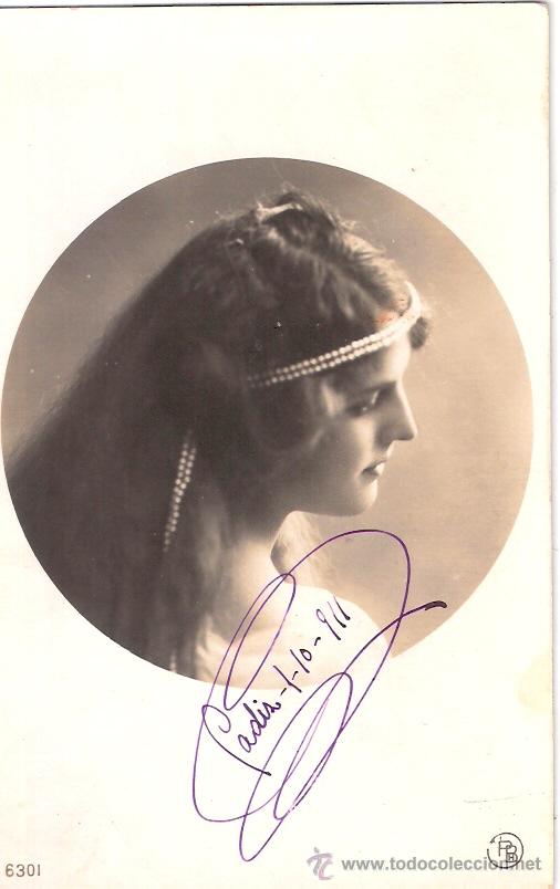 Cartoline: TARJETA POSTAL ANTIGUA DE GALANTES Y MUJERES. N&ordm; 6301, EDC. P.B.H.