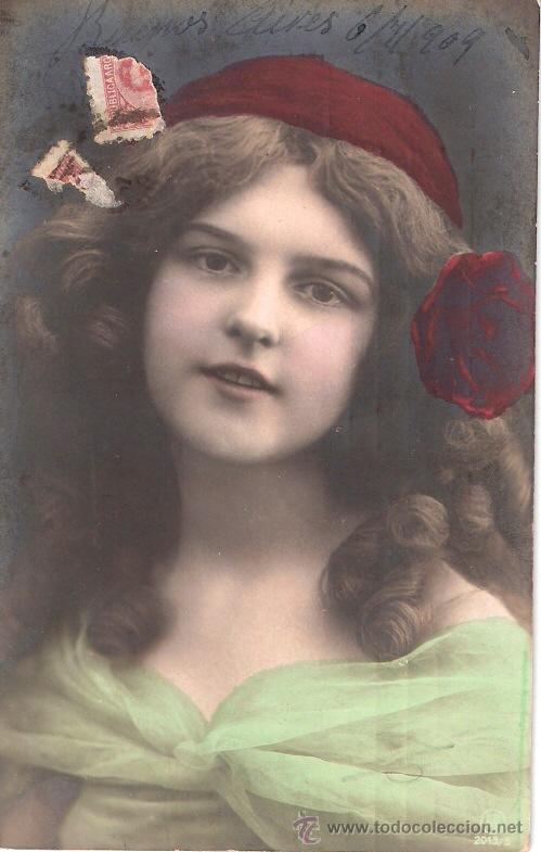 Cartoline: TARJETA POSTAL ANTIGUA DE GALANTES Y MUJERES. N&ordm; 2013/5, EDC. P.B.H.