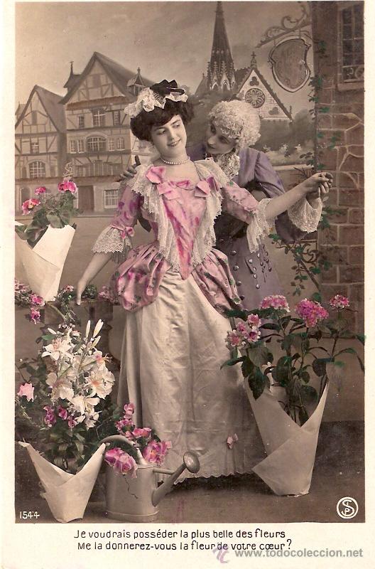 Postais: TARJETA POSTAL ANTIGUA DE GALANTES Y MUJERES. N&ordm; 1544. I.S.P.