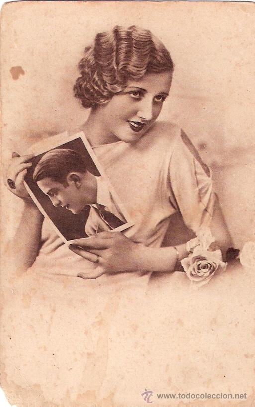 Cartoline: TARJETA POSTAL ANTIGUA DE MUJER. N&ordm; 447.