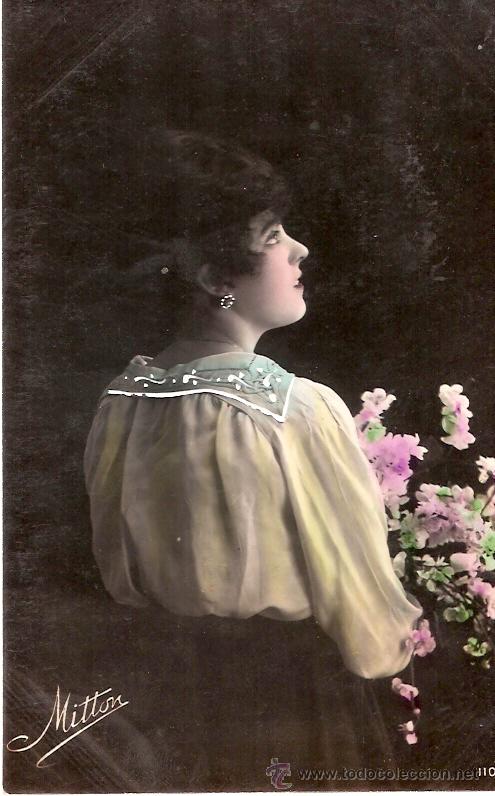 Cartoline: TARJETA POSTAL ANTIGUA DE MUJER. N&ordm; 110. MITTON