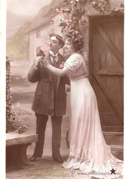 Cartoline: TARJETA POSTAL ANTIGUA DE PAREJAS.