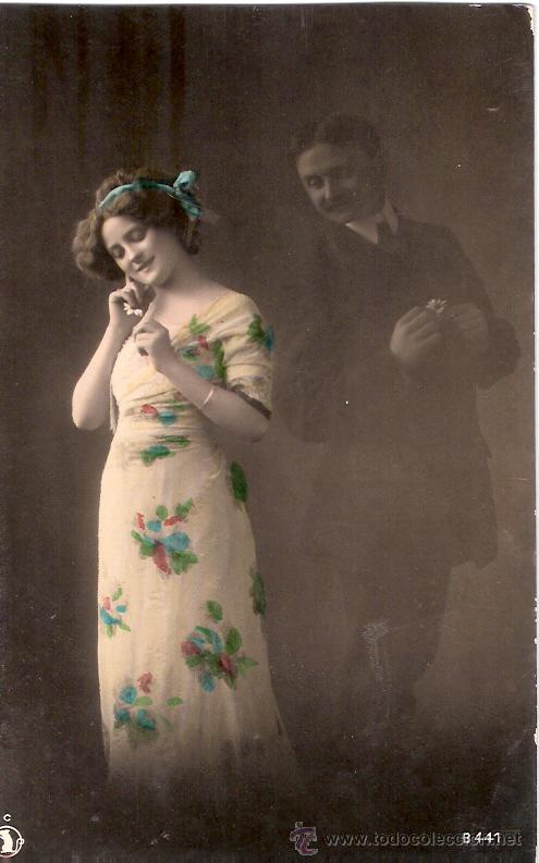 Cartoline: TARJETA POSTAL ANTIGUA DE PAREJAS. N&ordm; B441.