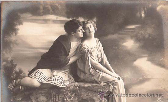 Cartoline: TARJETA POSTAL ANTIGUA DE PAREJAS. N&ordm; 4752/6.