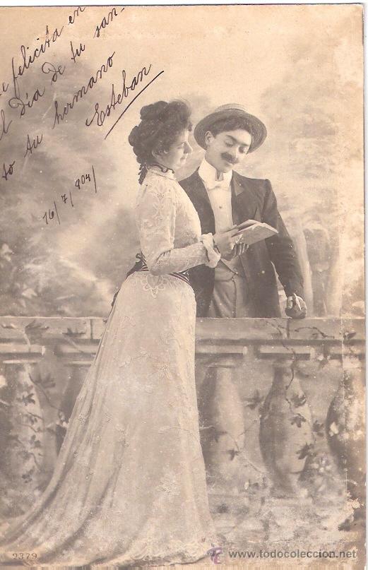 Cartoline: TARJETA POSTAL ANTIGUA DE PAREJAS. N&ordm; 2379.
