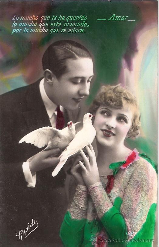 Cartoline: TARJETA POSTAL ANTIGUA DE PAREJAS. N&ordm; 1497.