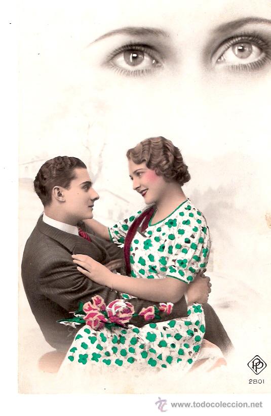 Cartoline: TARJETA POSTAL ANTIGUA DE PAREJAS. N&ordm; 2801.