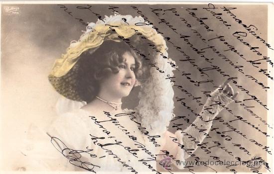 Cartoline: TARJETA POSTAL ANTIGUA DE MUJER.
