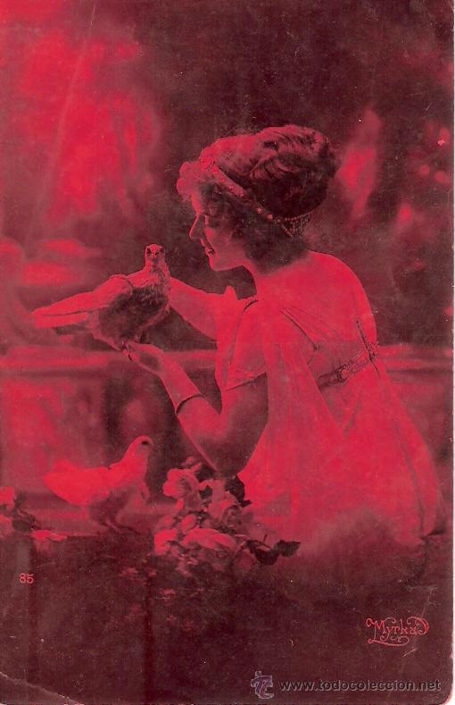 Postais: TARJETA POSTAL ANTIGUA DE MUJER. N&ordm; 85.