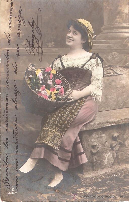 Postais: TARJETA POSTAL ANTIGUA DE MUJER. N&ordm; 3217/6.