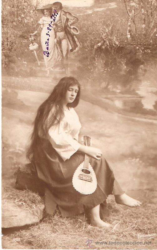 Postais: TARJETA POSTAL ANTIGUA DE MUJER. N&ordm; 502.