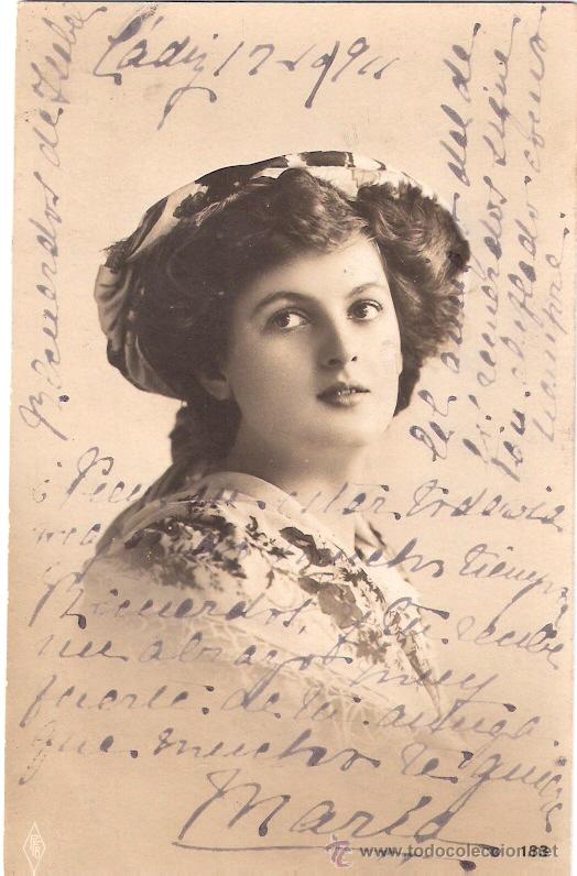 Postais: TARJETA POSTAL ANTIGUA DE MUJER. N&ordm; 183.