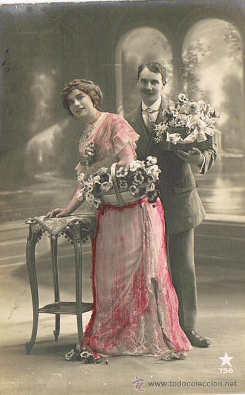 Postais: TARJETA POSTAL ANTIGUA, TEM&Aacute;TICA, GALANTES Y MUJERES