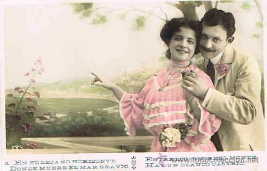 Postais: TARJETA POSTAL ANTIGUA, TEM&Aacute;TICA, GALANTES Y MUJERES