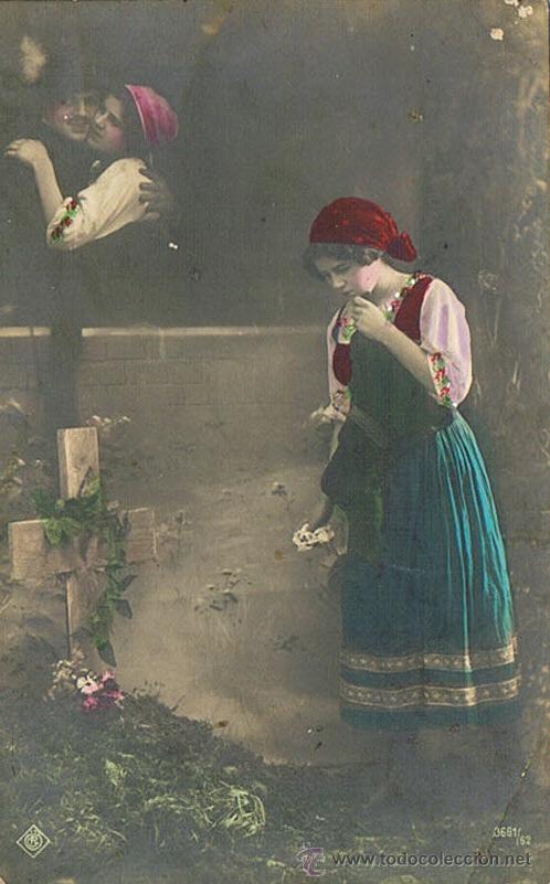 Postais: TARJETA POSTAL ANTIGUA, TEM&Aacute;TICA, GALANTES Y MUJERES