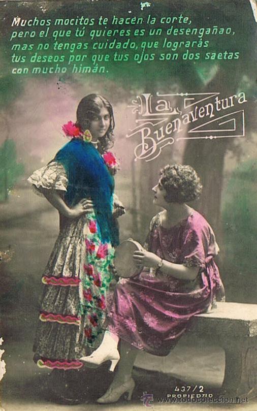 Postales: TARJETA POSTAL ANTIGUA, TEM&Aacute;TICA, GALANTES Y MUJERES, 19 MARZO 1.923